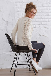 Pullover With Lace Panels
