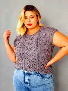 Steel Grey Lace Top