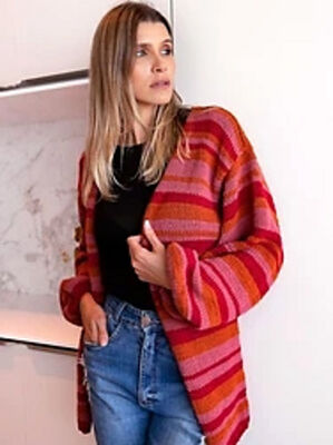 Knitting Patterns Galore - Striped Cardigan