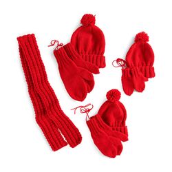 Family Winter Sets: Hat, Mittens, Scarf