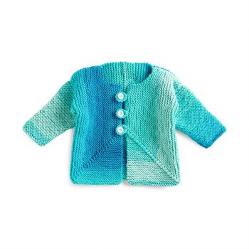 Mitered Knit Baby Jacket