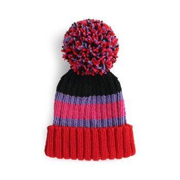 50G Knit Bright Stripe Beanie