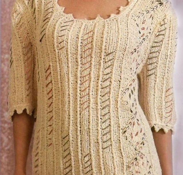 Knitting Patterns Galore - Enhanced Diamonds Sweater