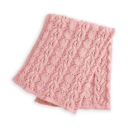 Lacy Cables Baby Blanket