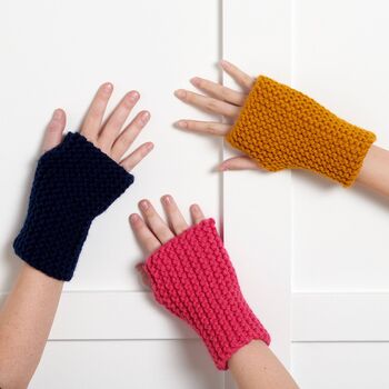 Beginner Knit Wristy Wonders