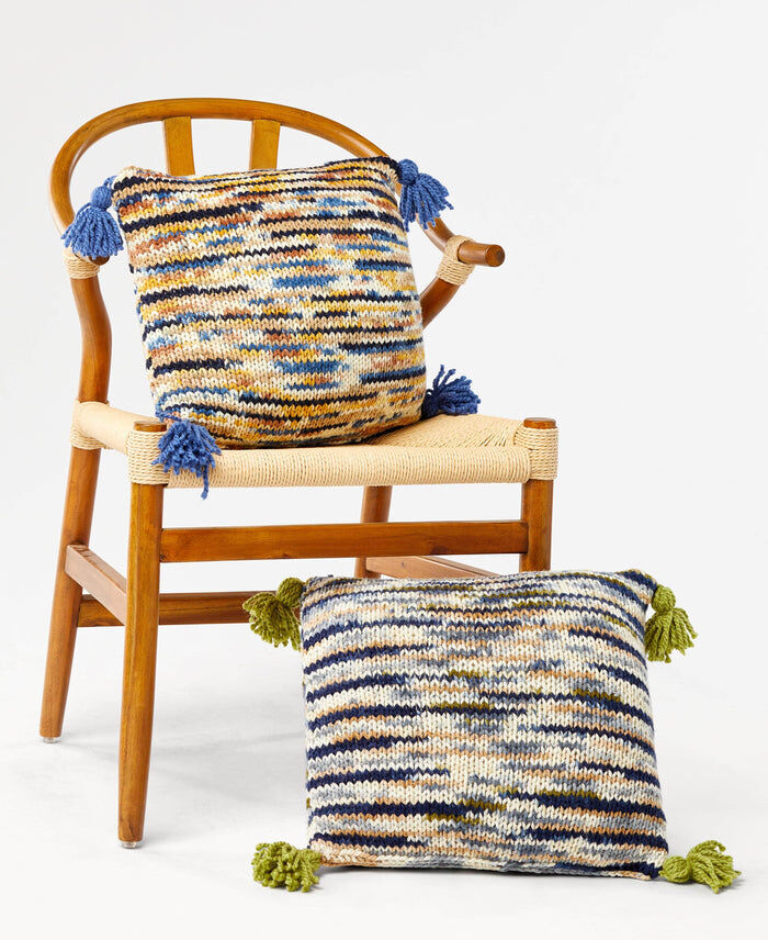 Knitting Patterns Galore - Tassel Pillows