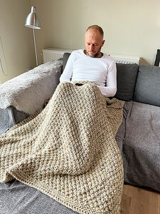 Irish Moss Stitch Blanket