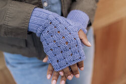 Winsome Weave Fingerless Mitts