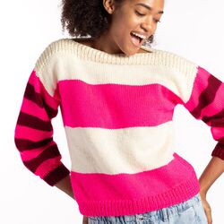 Striped Harmony Beginner Knot Sweater