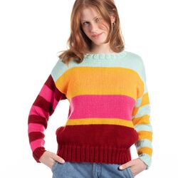 Soft Candy Bands Sweater