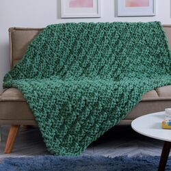 Big Plush Basketweave Blanket