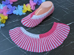 Flat Knit Slipper Socks