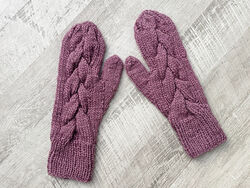 Snow Queen Cable Mittens