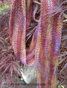 Pretty Striped Summer Scarf