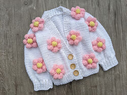 Child Flowery Cardigan