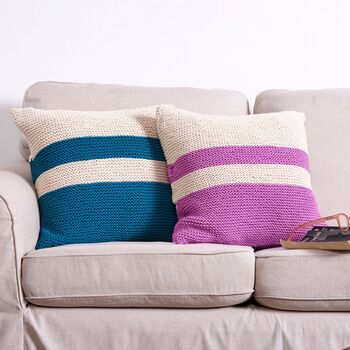 Knit Square Beginner PIllow