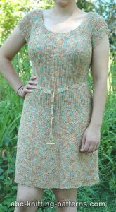 Summer Dress with Round Yoke 