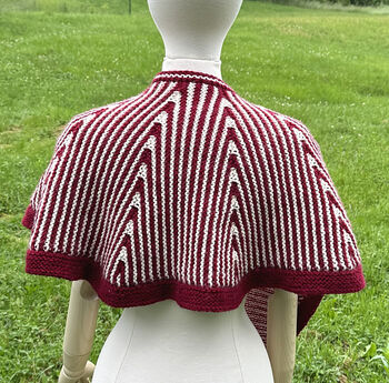 Sideways Striped Shawl