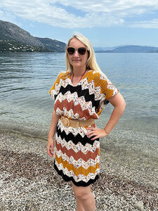 Chevron Beach Cover Up