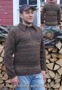 Noro Yarn Men's Zipper Sweater