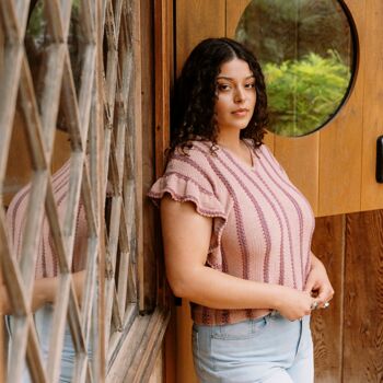 Dalle de Verre Ruffle Top