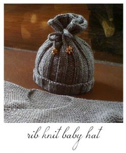 Rib-Knit Baby Hat