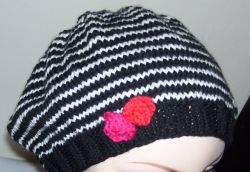 Stripey Slouchy Beret