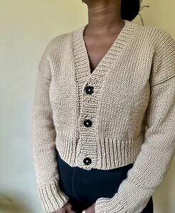 Women Drop Shoulder Cardigan