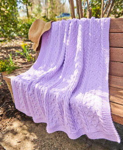 Flower and Cables Throw