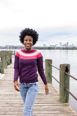 Linen Stitch Stripes Sweater