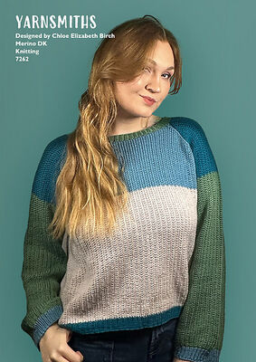 Rib Raglan Cardigan - 7262