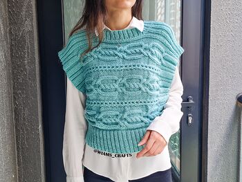 Cabled Comfort Vest