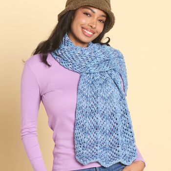 Open Chevron Shawl