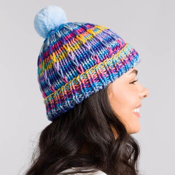 Ridged Stripes Hat