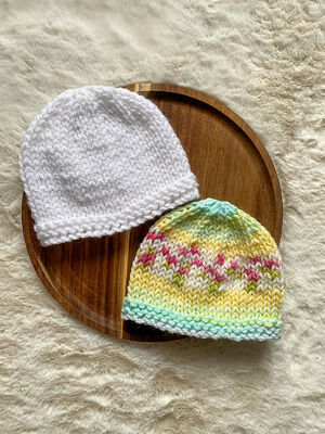 Easy Chunky Newborn Beanie Hat