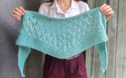 Aqua Drift Shawlette