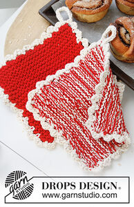 Peppermint Candy Christmas Potholders