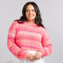Ribbed and Cropped Pullover