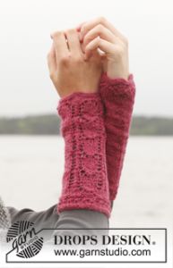 Raspberry Sorbet Wrist Warmers