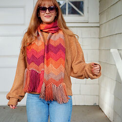 Autumn Waves Scarf