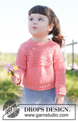 Coral Charm Sweater for Kids