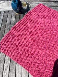 Icelandic Brioche Baby Blanket