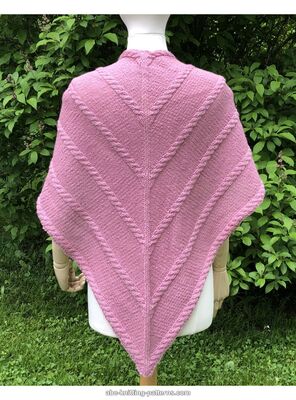 Blossoming Vines Cable Shawl