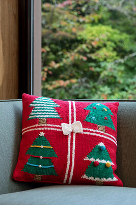Christmas Tree Present Pillow
