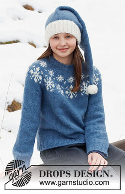 Merry Stars Sweater and Hat for Kids