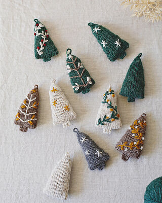 Cosy Christmas Trees Ornaments