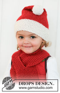 Little Miss Claus - Santa Hat and Scarf for Kids