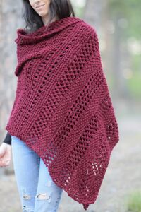 Merlot Alpaca Wrap Shawl