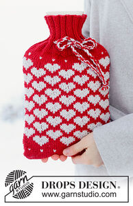 Snuggle Hearts Hot Water Bottle Cover