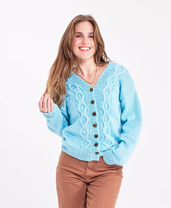 Luster Cabled Cardigan